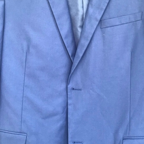 🆓 Tie .2 pcs 🎄CARAVELLI SOLID LIGHT navy blue color like new - Picture 13 of 17